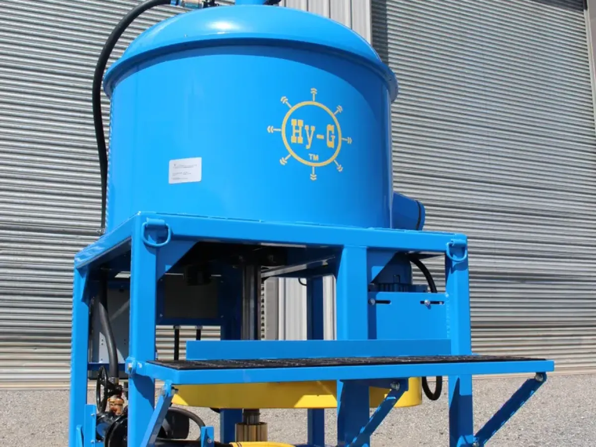 Hy-G P21 concentrator three-quarter view.