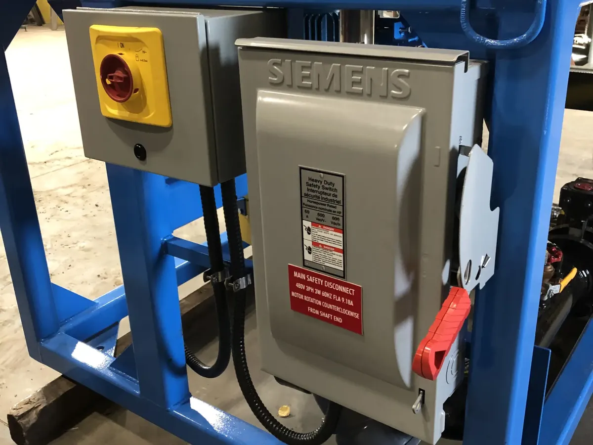 Hy-G P21 concentrator with control box and electricals.