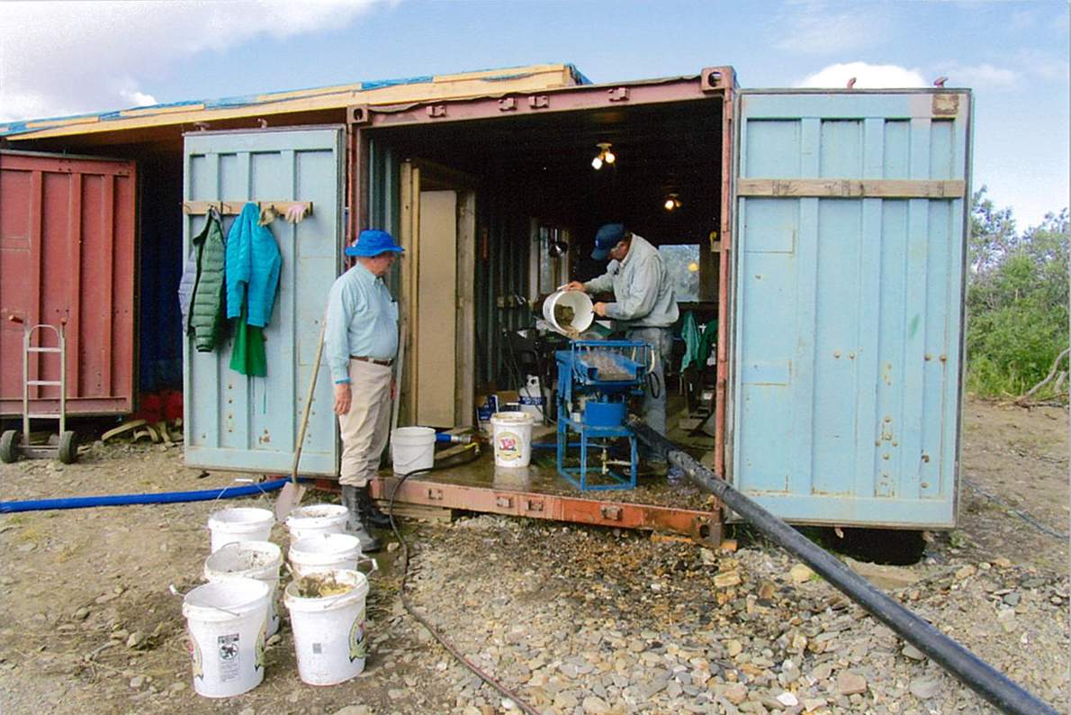 Hy-G concentrator in operation at a placer operation.