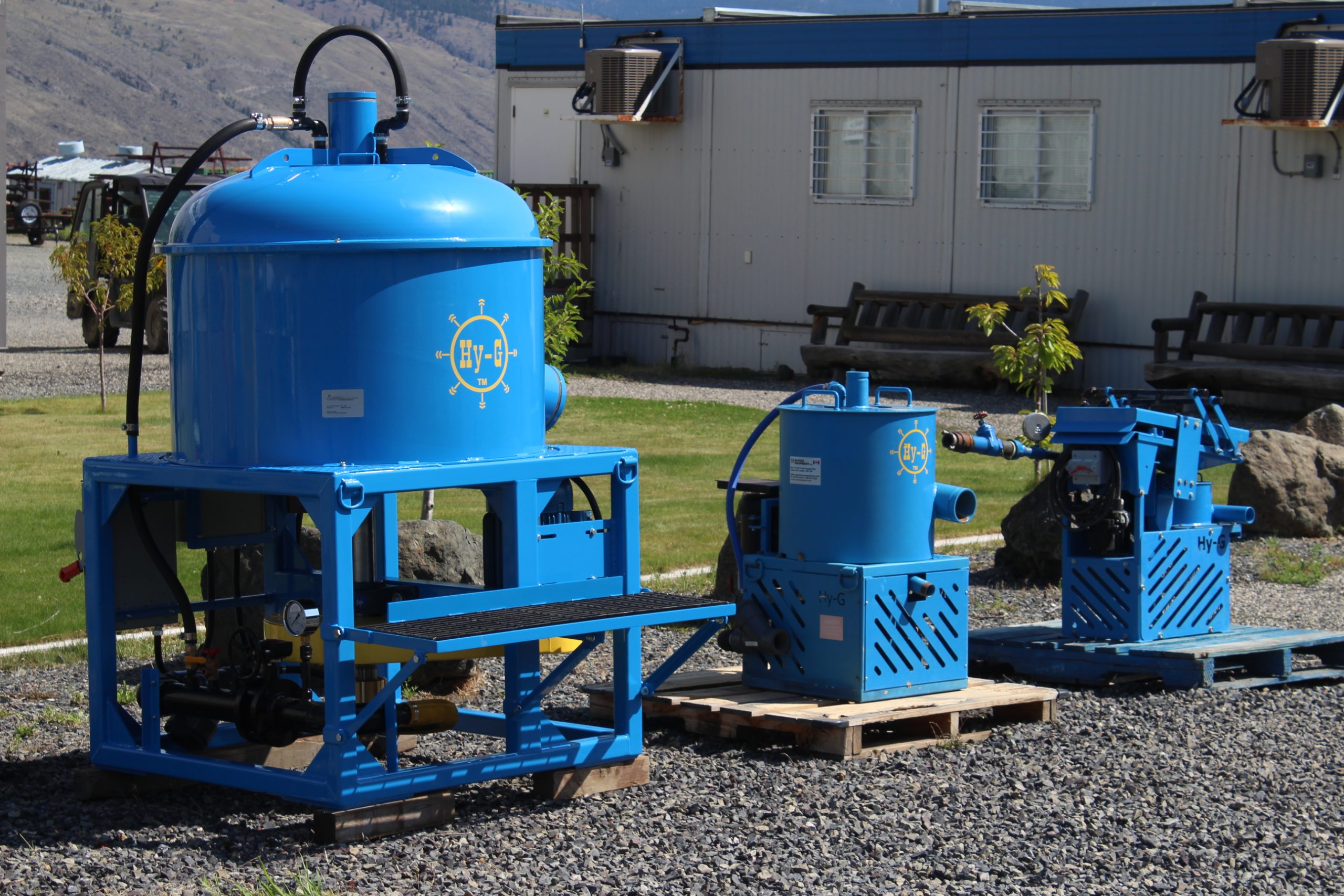 Hy-G centrifugal concentrator equipment lineup